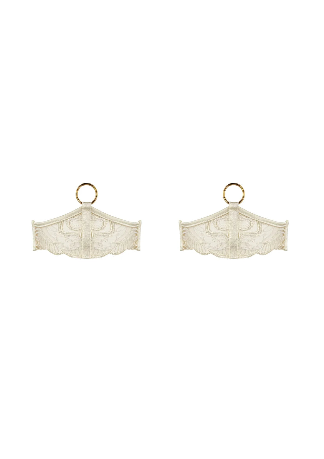 Cream Pearl Garter Set