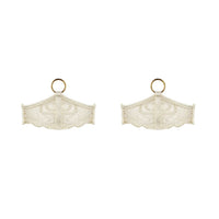 Cream Pearl Garter Set