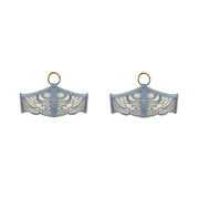 Dusty Blue Pearl Garter Set