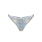 Dusty Blue Pearl Strap Thong