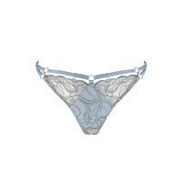 Dusty Blue Pearl Strap Thong