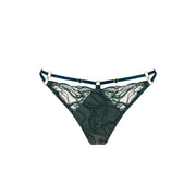 Teal Pearl Strap Thong