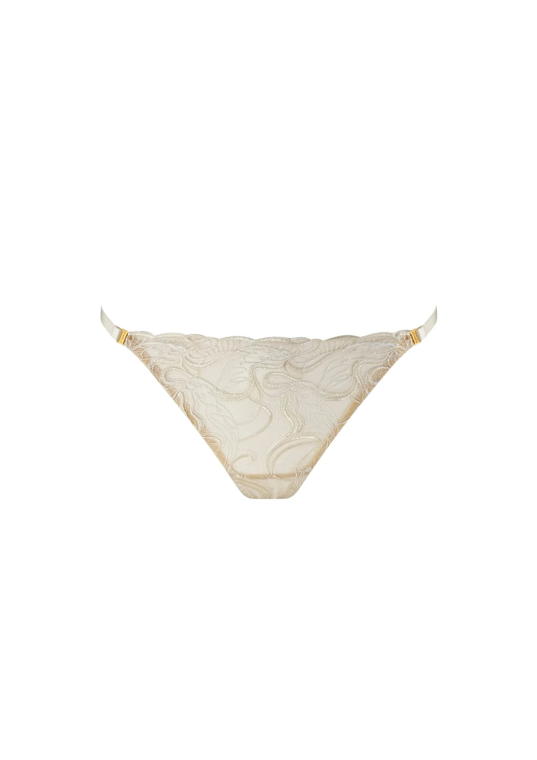 Cream Pearl Thong