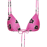 Pink Fantasy Elena Satin Bikini Top