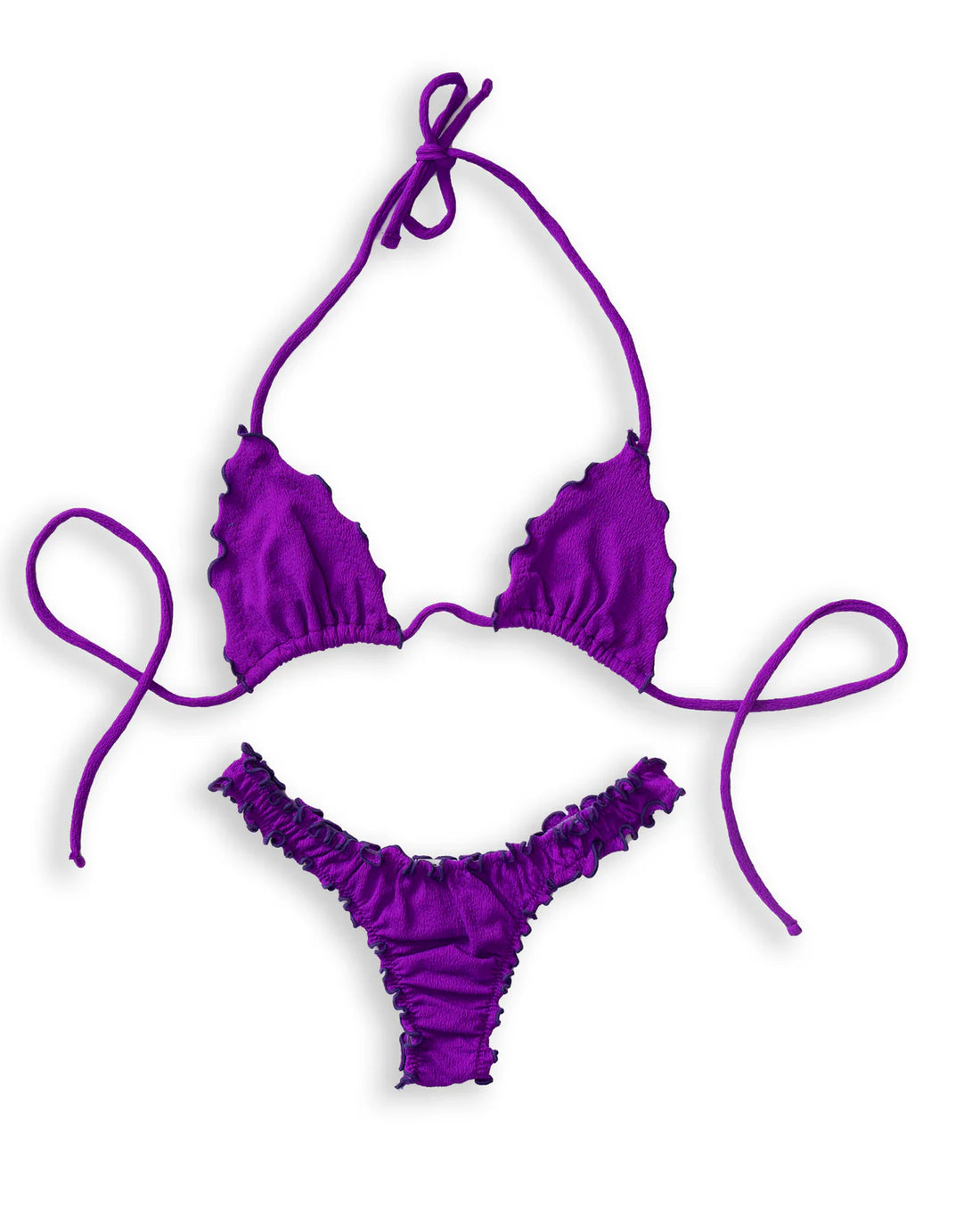 Purple Melanzana Bikini Top