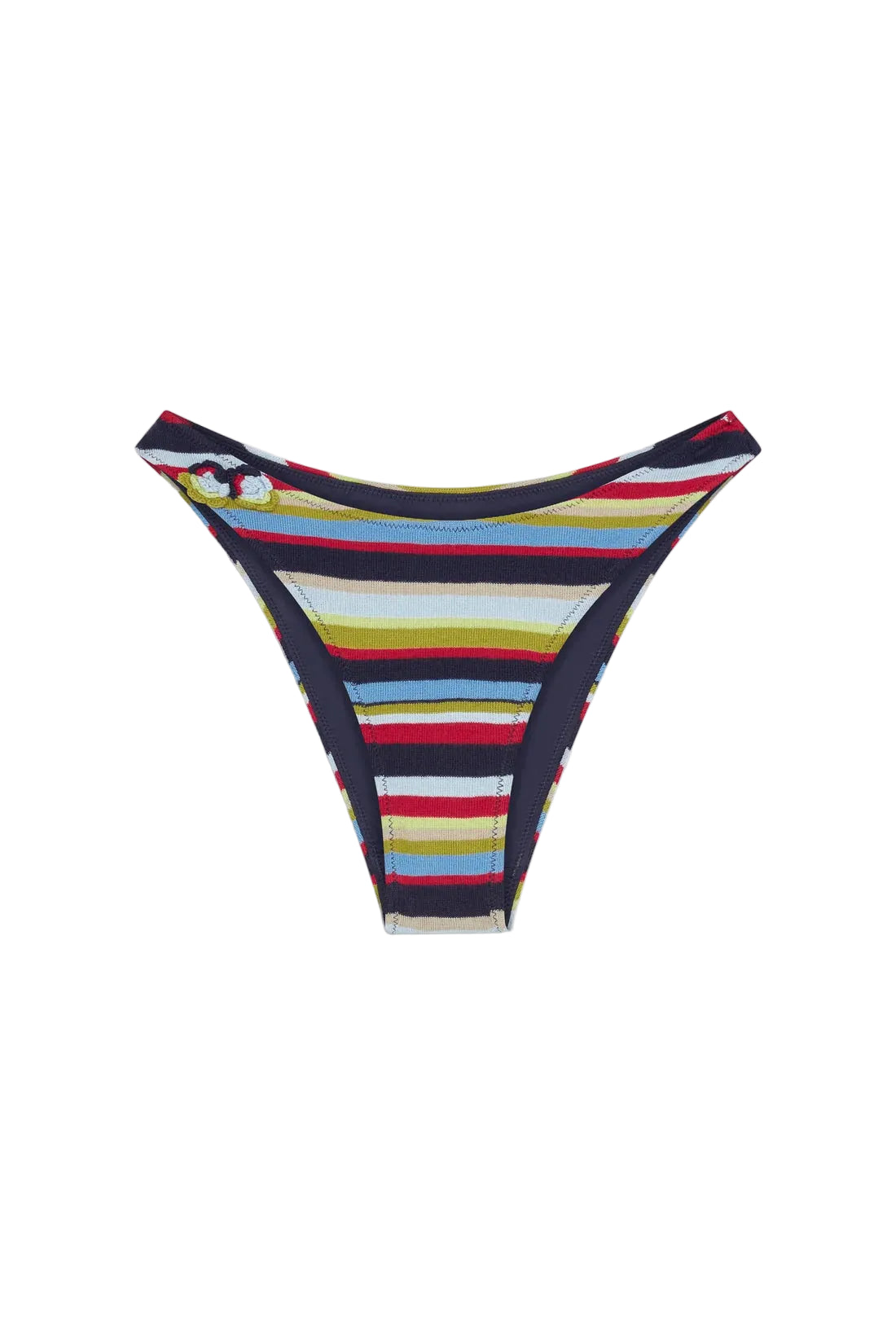 Retro Rainbow Dove Knit Bikini Bottom