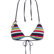 Retro Rainbow Nick Knit Bikini Top