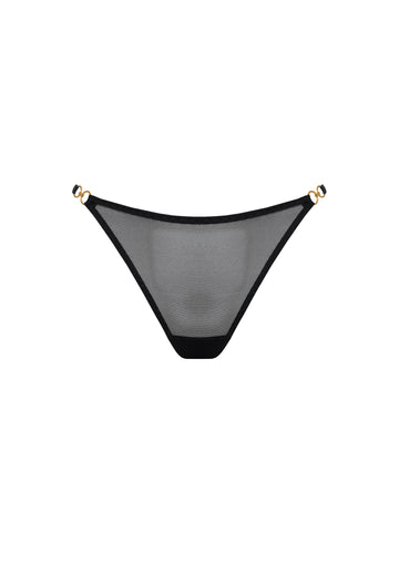 Black Retta Thong