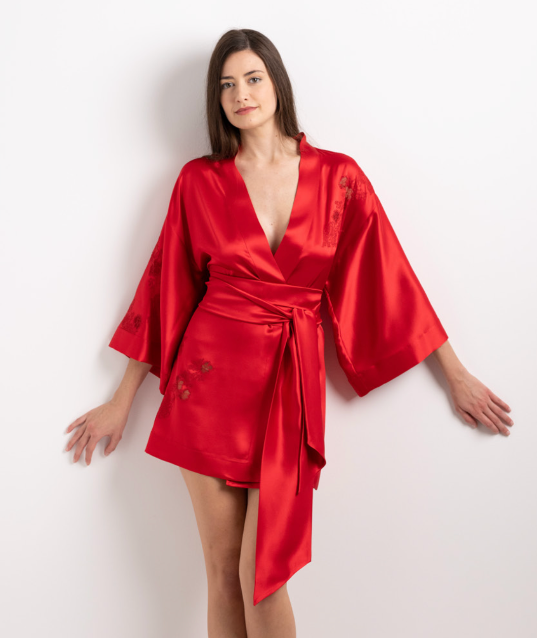 Rouge Flamme Short Butterfly Sleeve Kimono