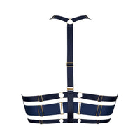 Navy Signature Mesh Wrap Bra