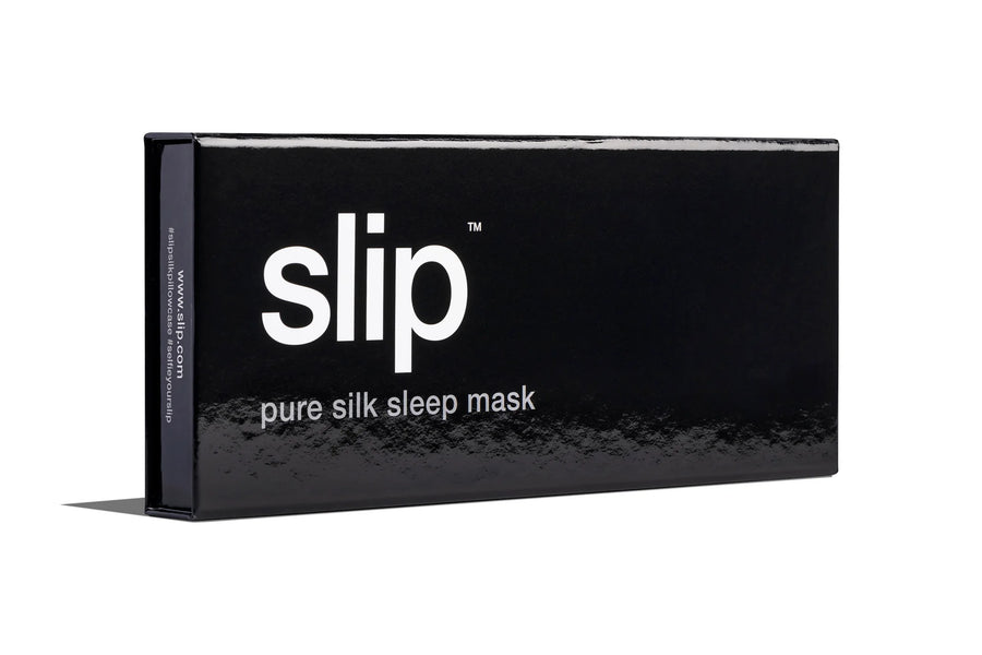 Black Slip Pure Silk Sleep Mask