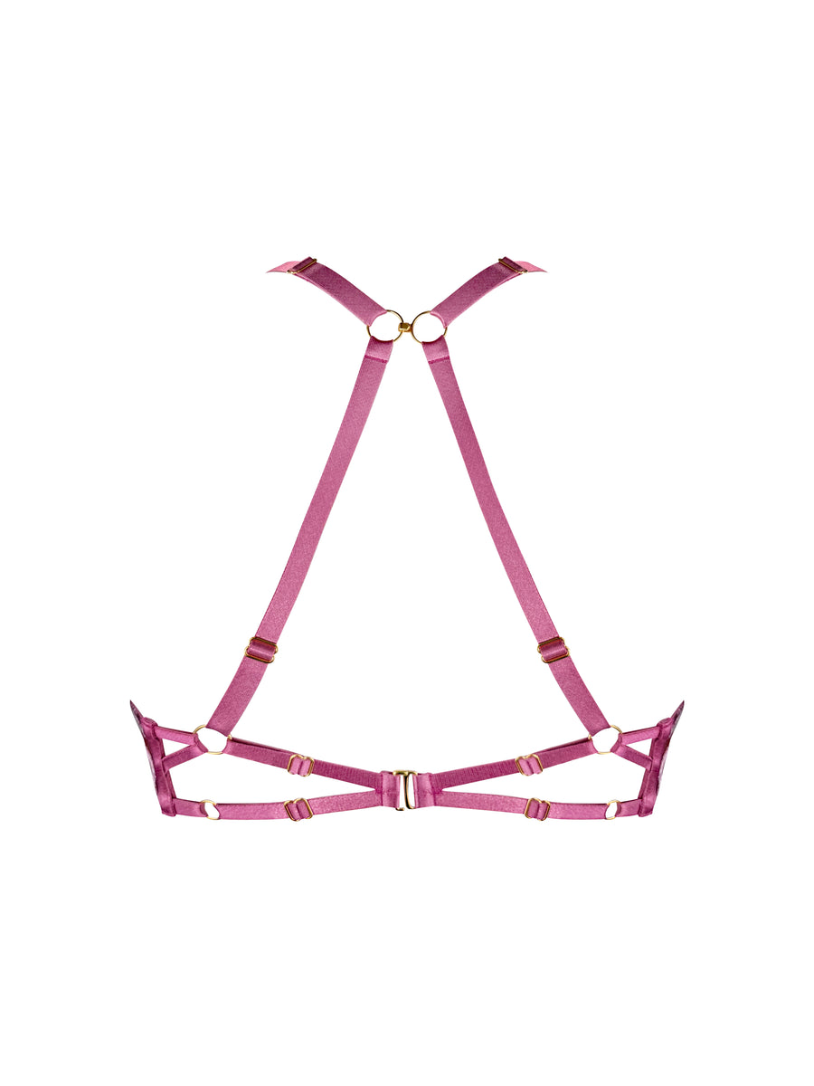 Raspberry Siren Balconette Wire Bra