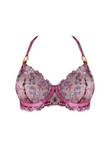 Raspberry Siren Balconette Wire Bra