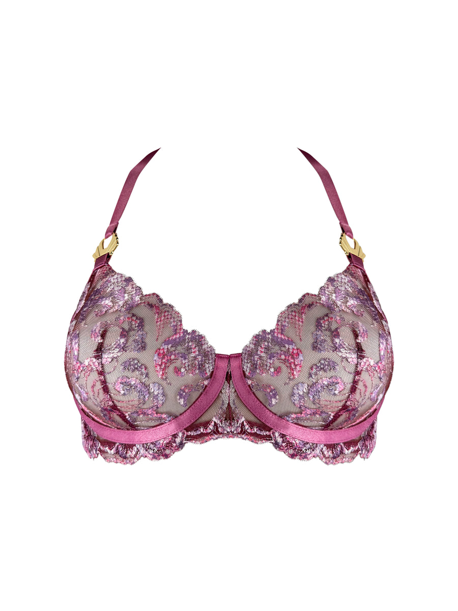 Raspberry Siren Balconette Wire Bra