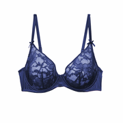 Nighttime Blue Fuller Cup Magnolia Lace Unlined Bra