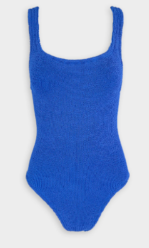 Royal Blue Square Neck Swimsuit