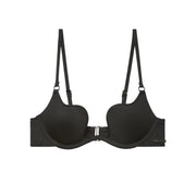 Black U-Plunge Bikini Top