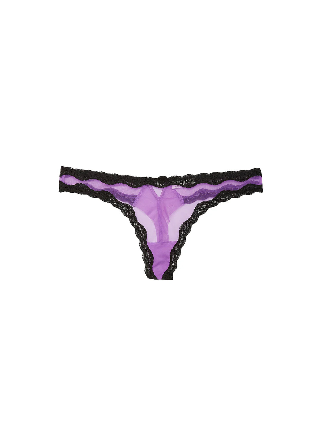 Spring Lavender Sheer Tulle Thong