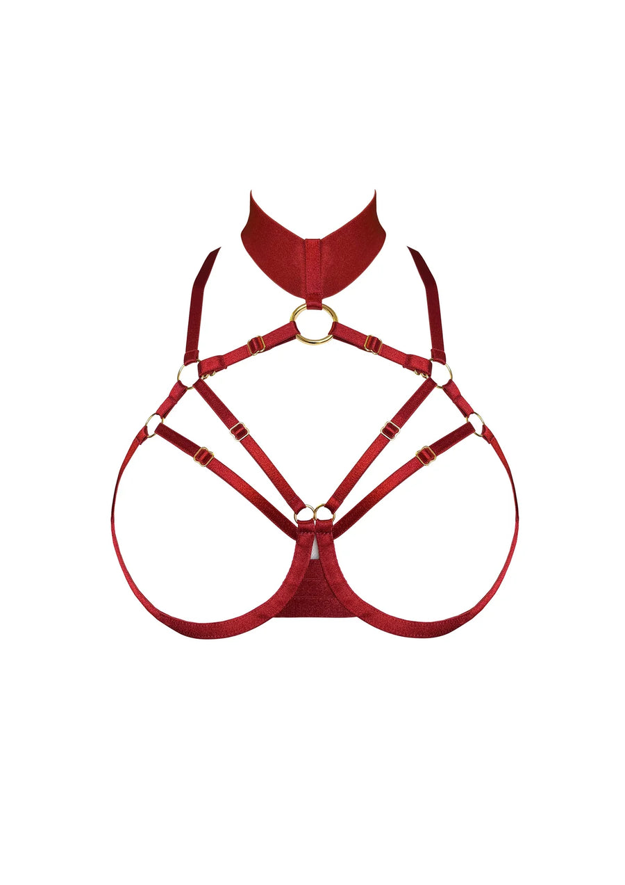 Burnt Red Signature Ouvert Wire Bra