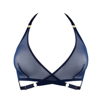 Navy Signature Mesh Wrap Bra