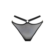 Black Harness Thong