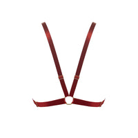 Burnt Red Signature Mesh Triangle Bra