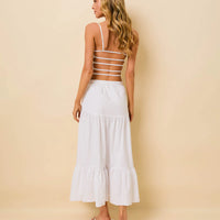 Optic White Delta Poplin Top