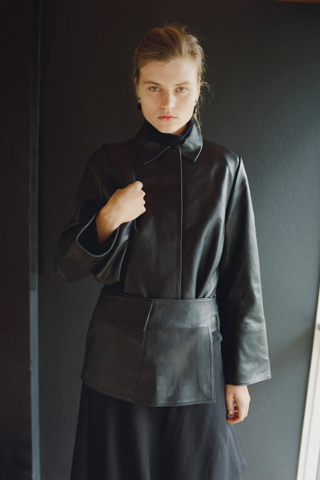 Black Utility Skirt Belt