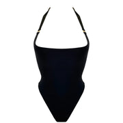 Black Syra Low-Cut Bodysuit