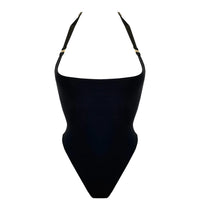 Black Syra Low-Cut Bodysuit