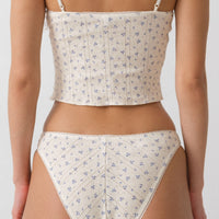 Blue Fields Pointelle High Rise Brief