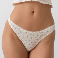 Blue Fields Pointelle High Rise Brief
