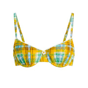 Multi Plaid Daphne Bikini Top