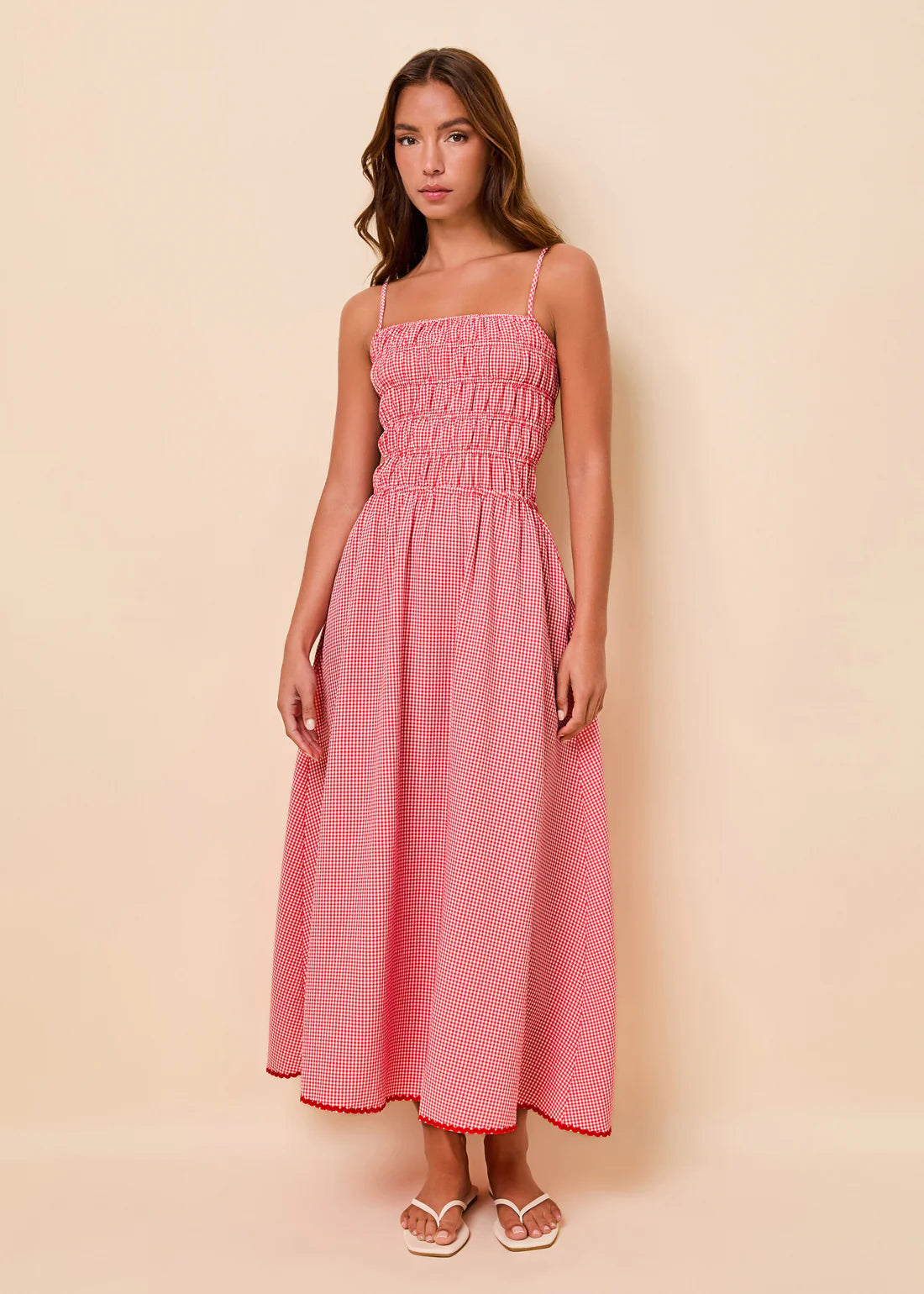 Lipstick Red Delta Dress
