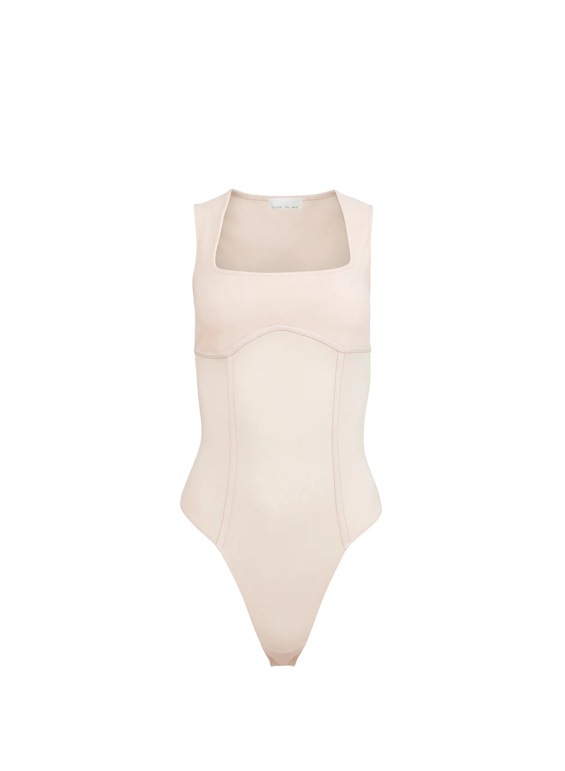 Tahini Organic Cotton Scoop Neck Bodysuit