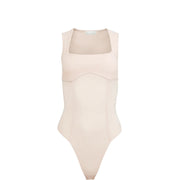 Tahini Organic Cotton Scoop Neck Bodysuit