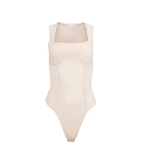 Tahini Organic Cotton Scoop Neck Bodysuit