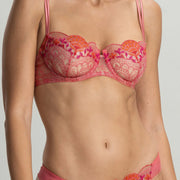 Tea Rose Venetian Glass Balconette Bra