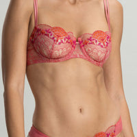 Tea Rose Venetian Glass Balconette Bra