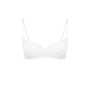 White Pointelle Balconette Bra