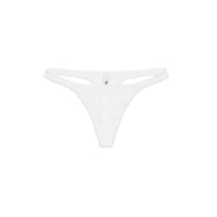 White Pointelle Thong Underwear