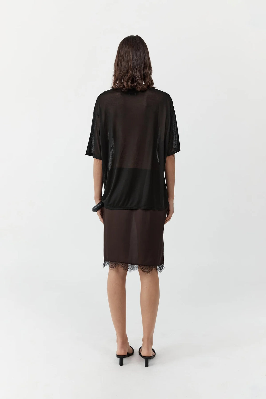 Bark Fine Lace Skirt