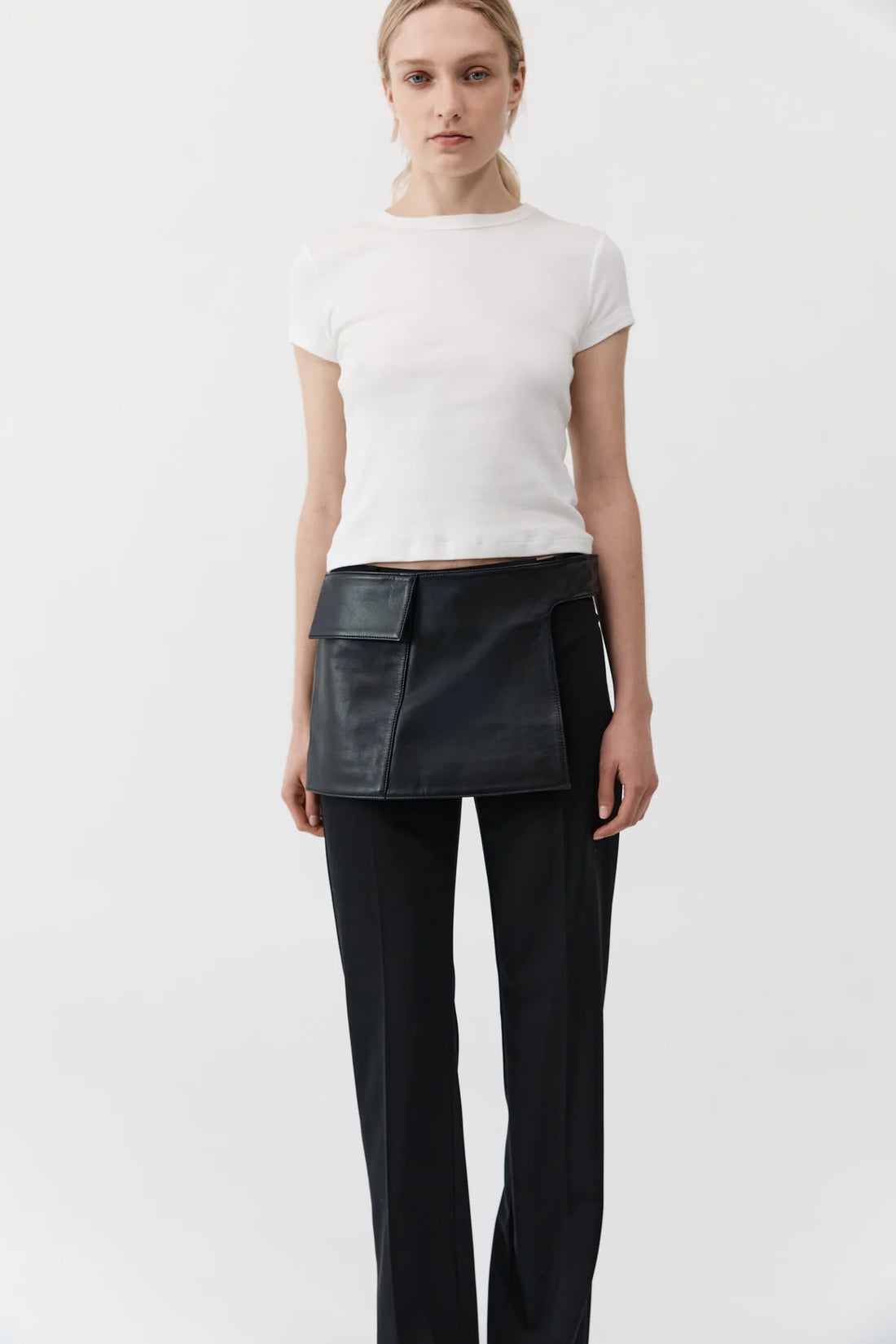 Black Utility Skirt Belt
