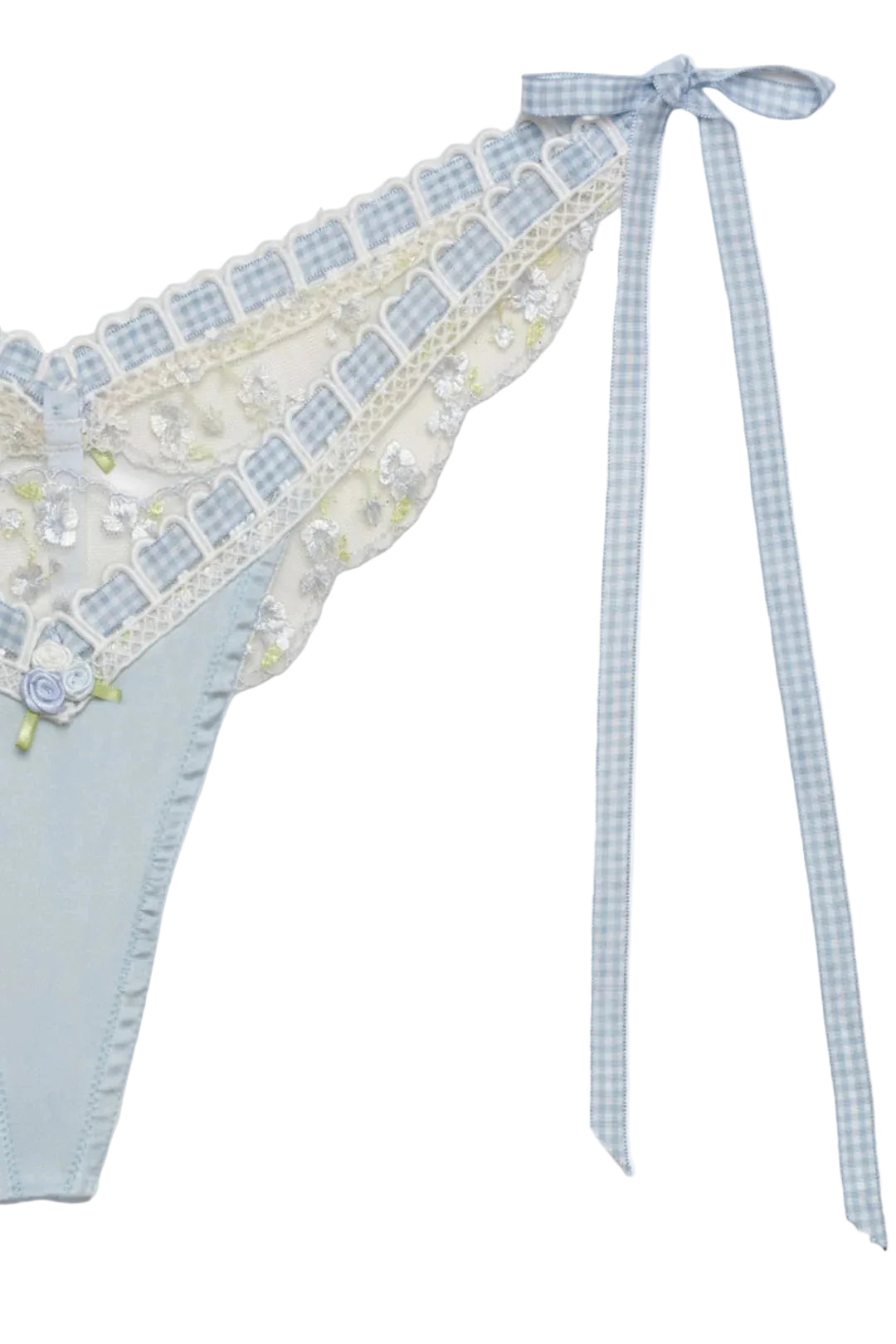 Baby Blue Pinkaboo Thong Panty
