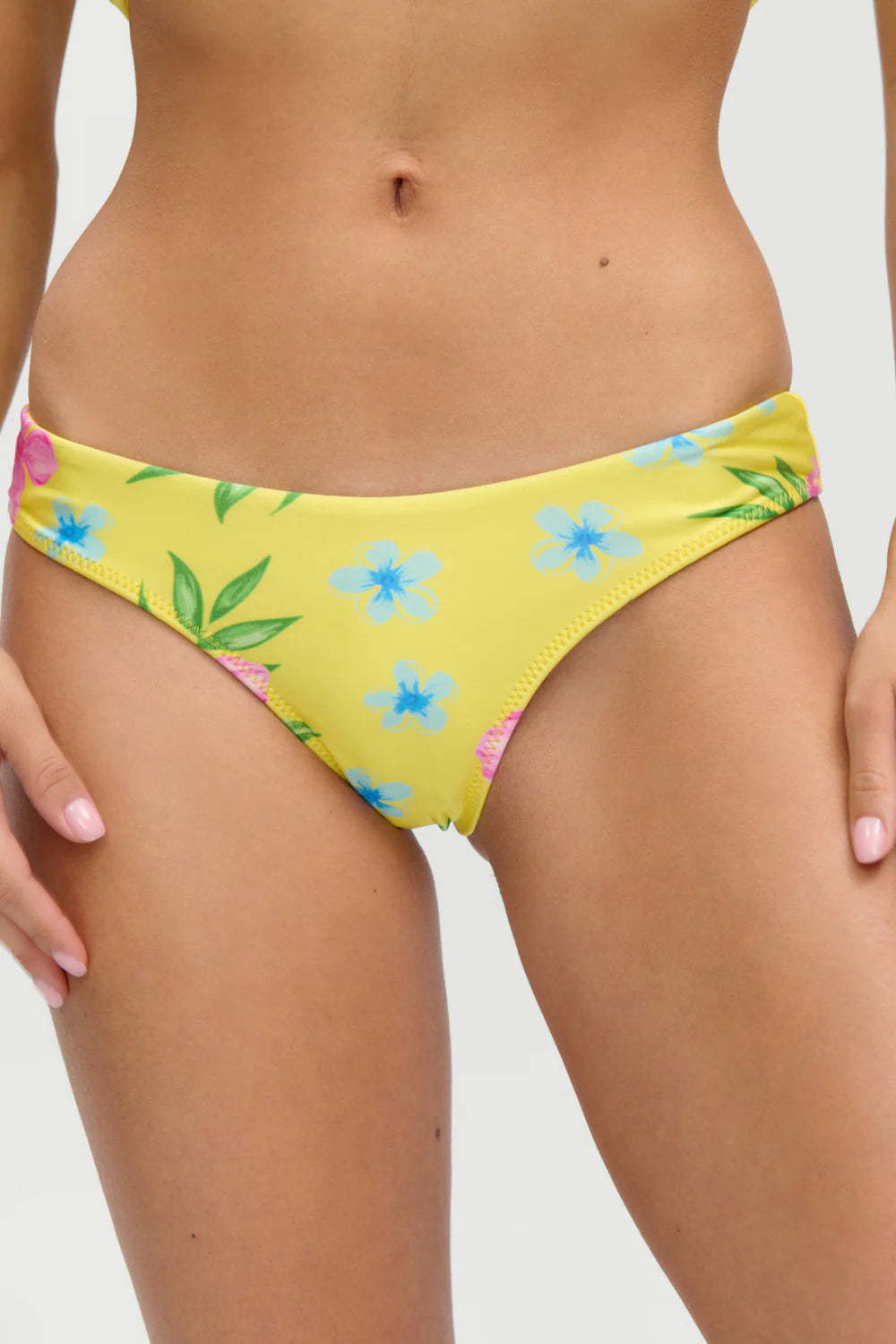 Hibiscus Lemonade Katrina Satin Cheeky Bikini Bottom