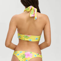 Hibiscus Lemonade Katrina Satin Cheeky Bikini Bottom