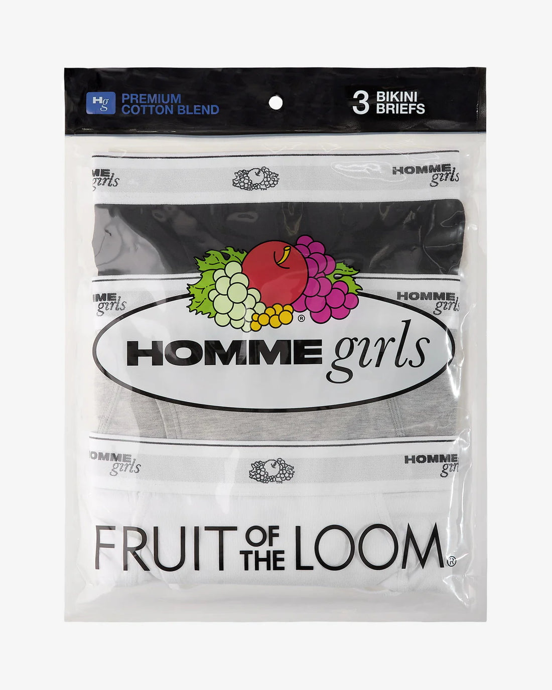 HommeGirls x Fruit of the Loom Bikini Brief (3-Pack)