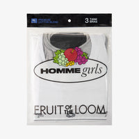 HommeGirls x Fruit of the Loom Classic Sports Bra (3-Pack)