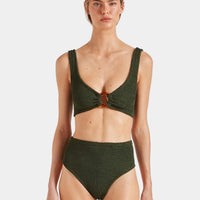 Metallic Khaki Nadine Bikini