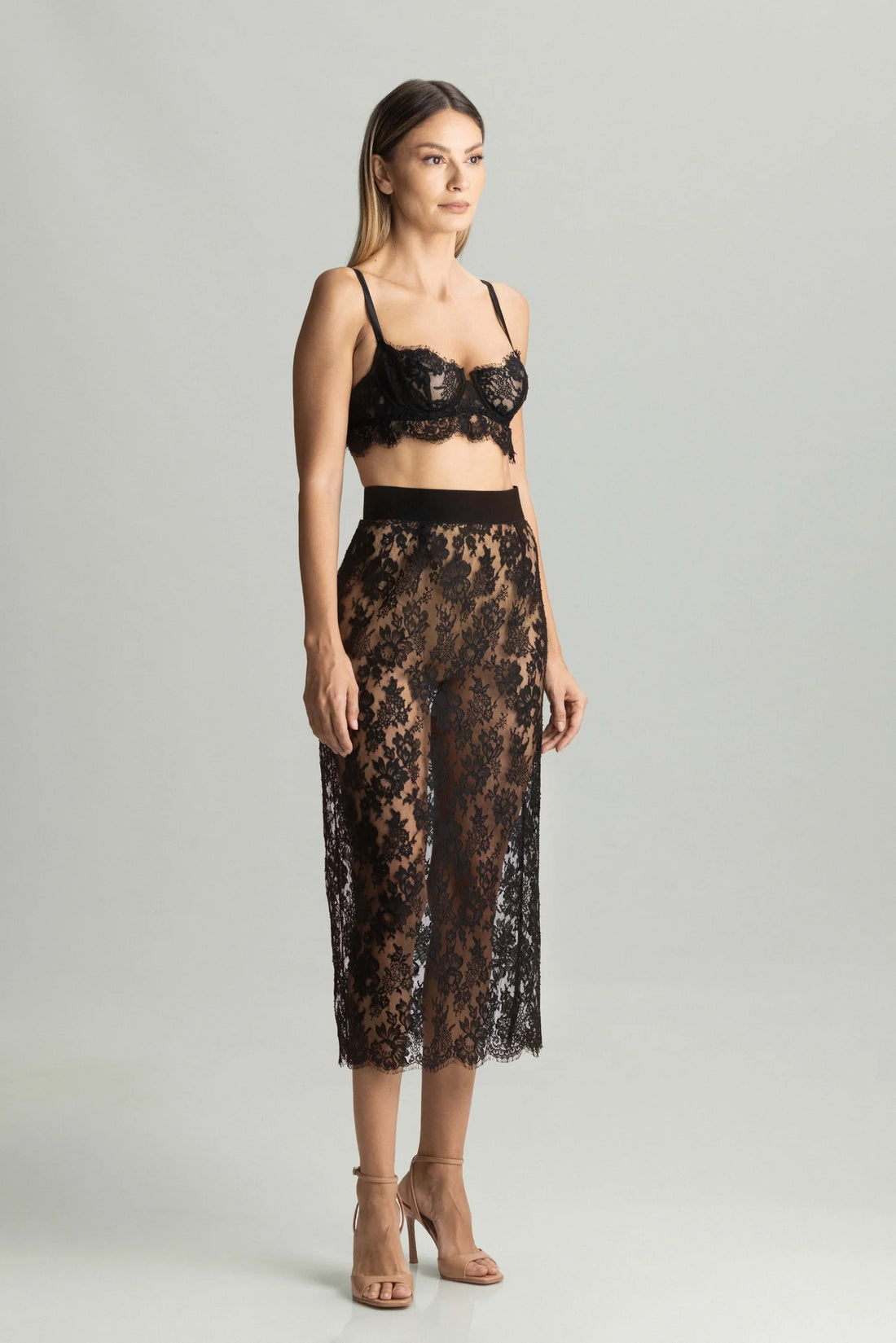 Black Tokyo Evenings Longline Balconette Bra